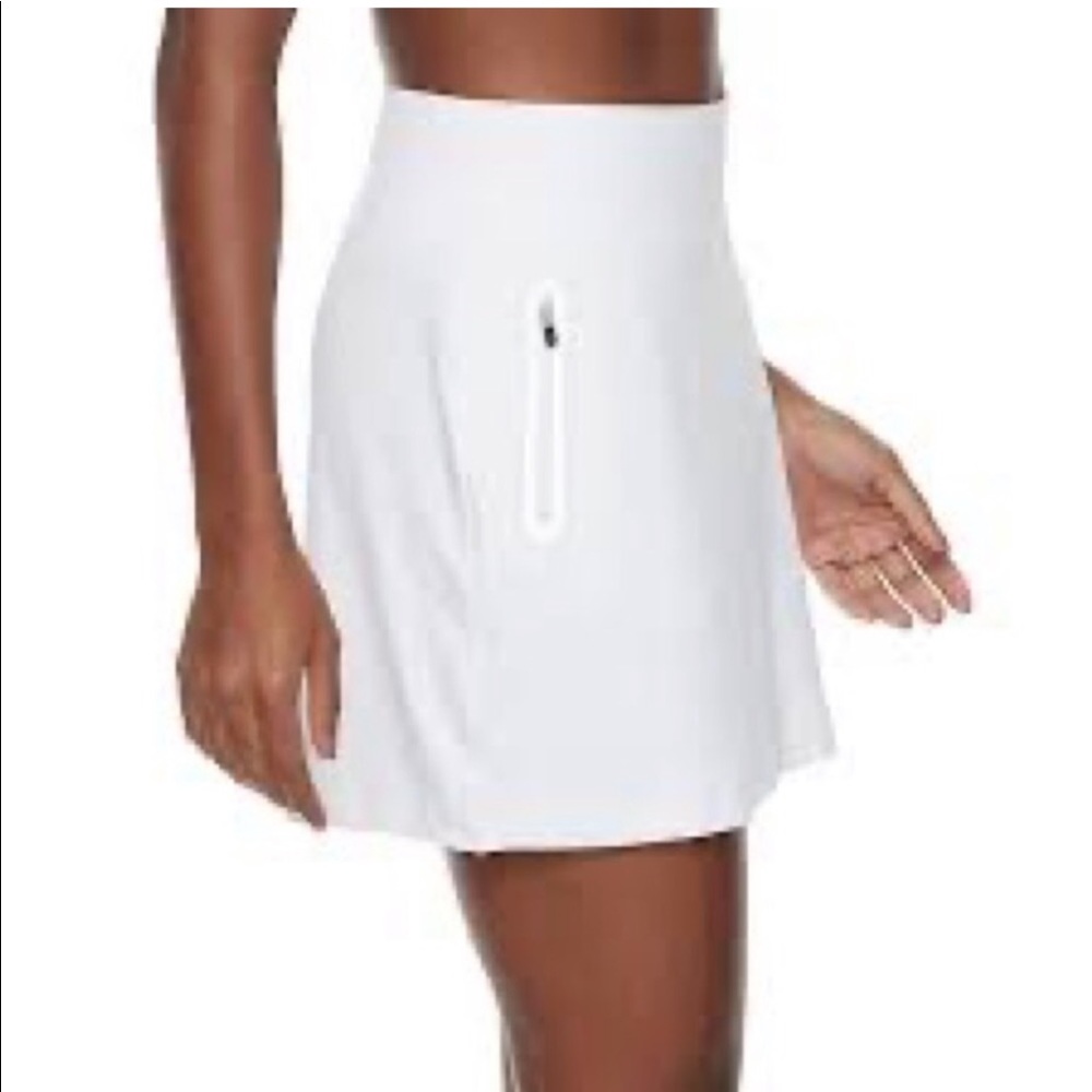 FILA Sport Side Zipper White Athletic Skort Sz S